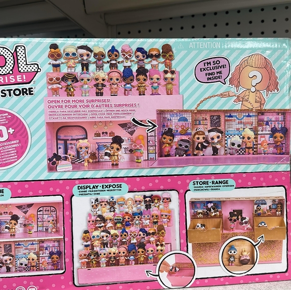 LOL SURPRISE POP-UP STORE 3 IN 1 HOLDS 50 DOLLS CARRY CASE - Picture 3 of 4
